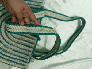 Cotton Jute D Shape Bag