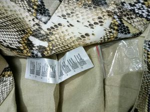 Python Print Leather Straight Pant Size 30