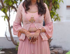 Pink Lehenga Choli with Jacket