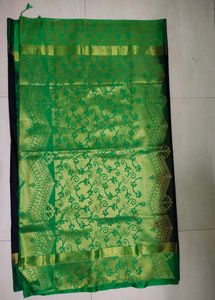 Elegant Blue &amp; Green Saree