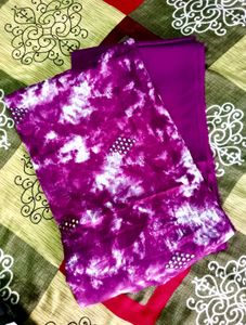 Top and bottom set for women unstitched