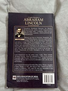 Abraham Lincoln Biography by Lord Charnwood