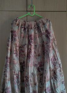 Floral Tiered Maxi Skirt
