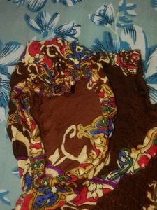 Brown Stretchable Crop Top