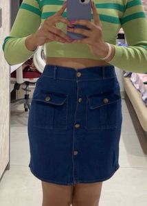 Denim Mini Skirt