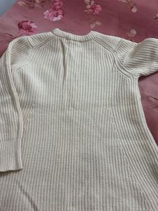 Cream Knit Dress