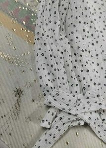 Floral Button-Front Peplum Top