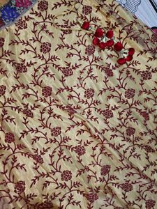 Mahroon Golden Lehenga