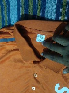 Orange Polo Shirt-M