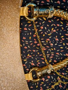 Glamorous Gold Beaded Evening Bag