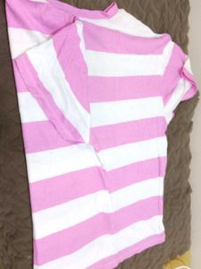 Pink Striped Tee
