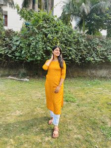 Mustard Yellow Kurti