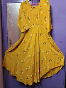 Rayon Floral Long Frock