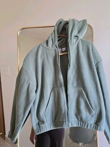 H&amp;M Green Fleece Hoodie
