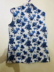 Floral Print Waistcoat