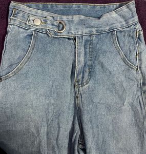 Wide Leg Denim Jeans