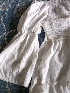 White Tiered Dress