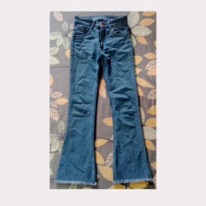 Blue Bootcut Jeans