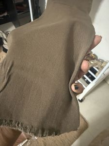 Brown Distressed Denim Pants