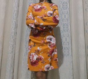 Floral Long Sleeve Mini Dress