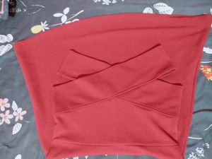 Red One-Shoulder Mini Dress