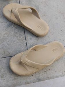 Beige Relaxed Fit Flip-Flops