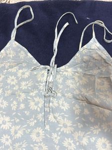 Floral Powder Blue Top