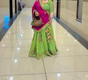 Beautiful Hand Work Fully Flairy Lehnaga