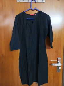 Black Chikankari Kurta