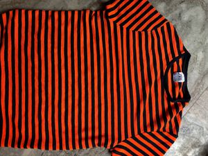 Zara Orange Stripe T Shirt