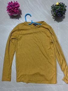 Studio Mustard Ribbed Long Sleeve Top