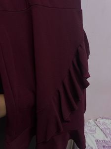 Dark Maroon Dress