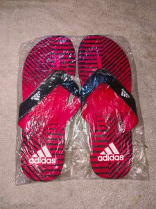 Adidas Slides Red &amp; Black First Copy