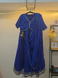 Elegant Blue Indian Dress