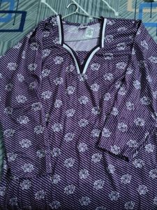 Floral Print Maxi Nightgown