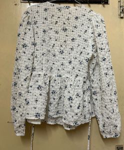 White Georgette Top
