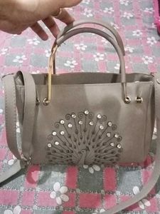 Peacock Design Shoulder Bag