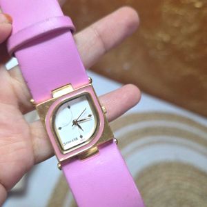 Pink strap Watch