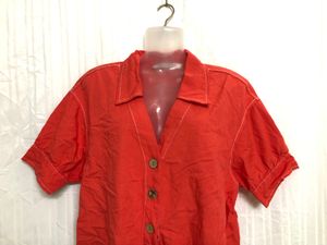 Zara Orange Short Sleeve Top