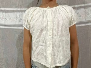 cute white - cream summer top