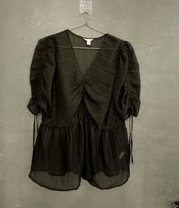 Black Sheer Pretty Top