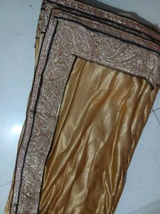 Gold Border Saree