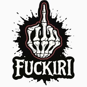 f*ckiri Written Laptop Sticker