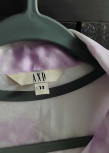 Tie Die Satin Shirt By AND