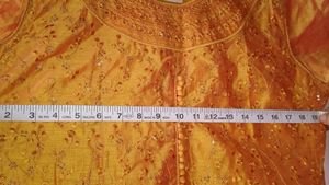 New Unused Gold Mustard Elegant Ethnic Kurta
