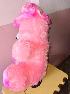 Pink Teddy Bear with LOVE Heart