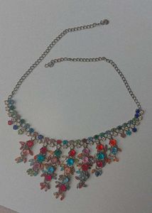 Sparkling Rhinestone Statement Necklace