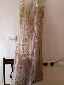 Wedding Dress With Long Shrug