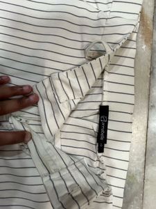 Striped White Pants