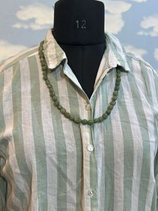 Striped Button-Down Shirt